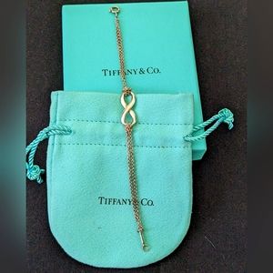 Tiffany Co 925 Silver Infinity Bracelet 6"